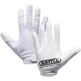 Battle Sports - Adult Doom Speed Receiver Football Gloves - -2XL - White