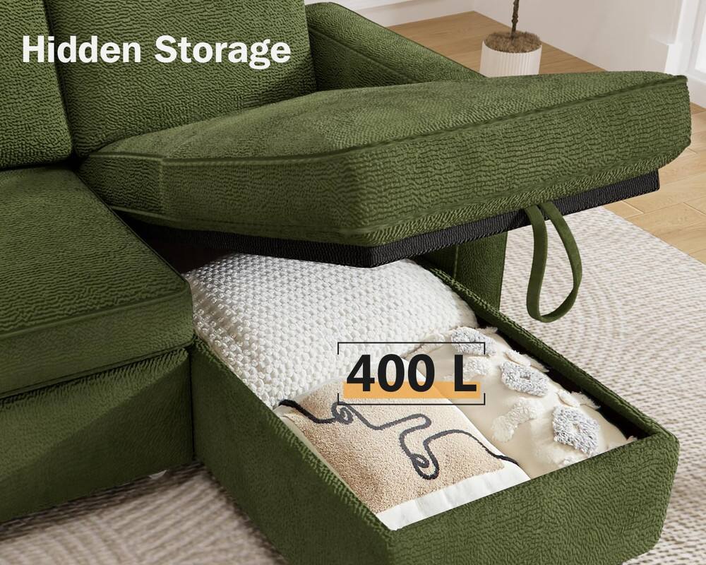 Hidden Storage  
400 L