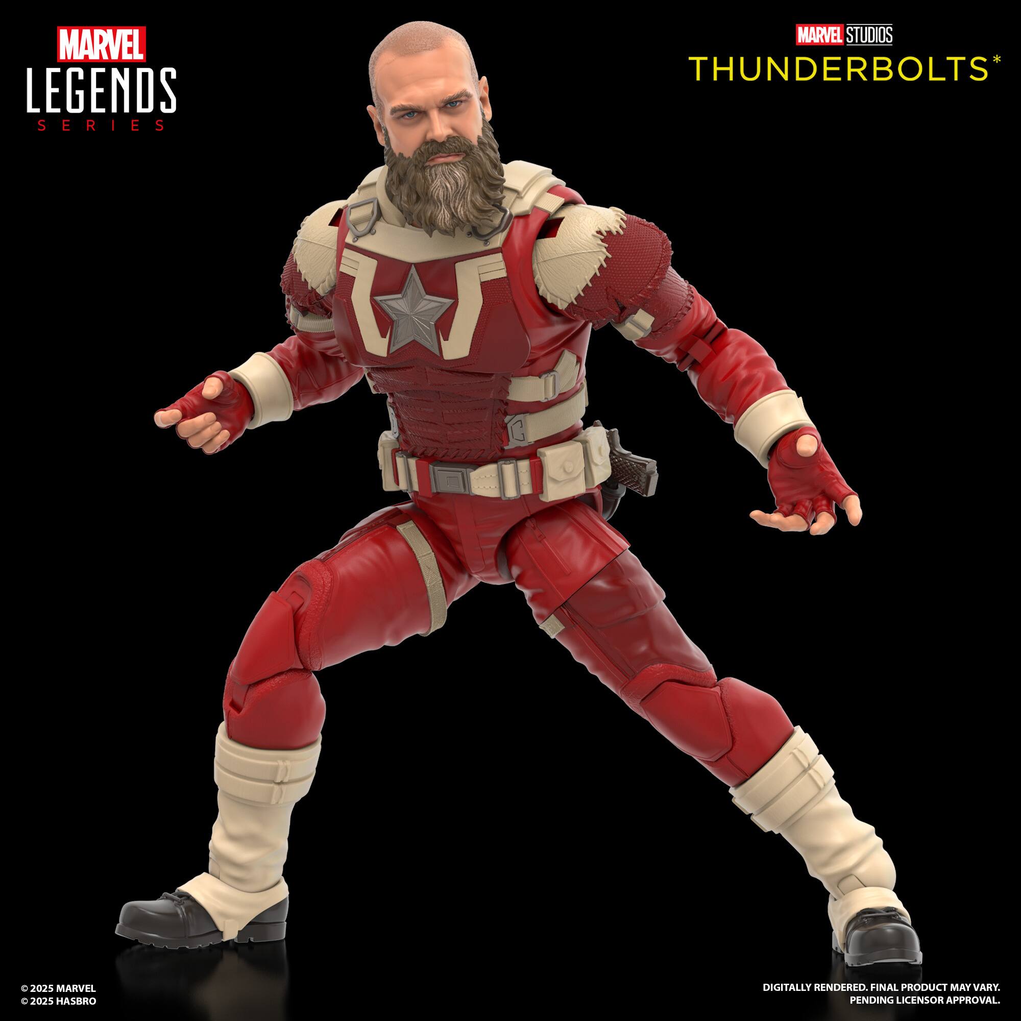 MARVEL LEGENDS SERIES MARVEL STUDIOS THUNDERBOLTS* e J025 MARVEL  J02% HASERO DIGITALLY RENDERED FINAL PRODUCT MATVARY PENDING LICENSOR APPROVAL