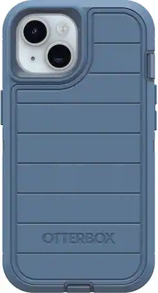 OtterBox - Defender Series Pro Hard Shell "Case Only" for Apple iPhone 17e, iPhone 16e, iPhone 15, iPhone 14, iPhone 13 - Baby Blue Jeans (Blue)