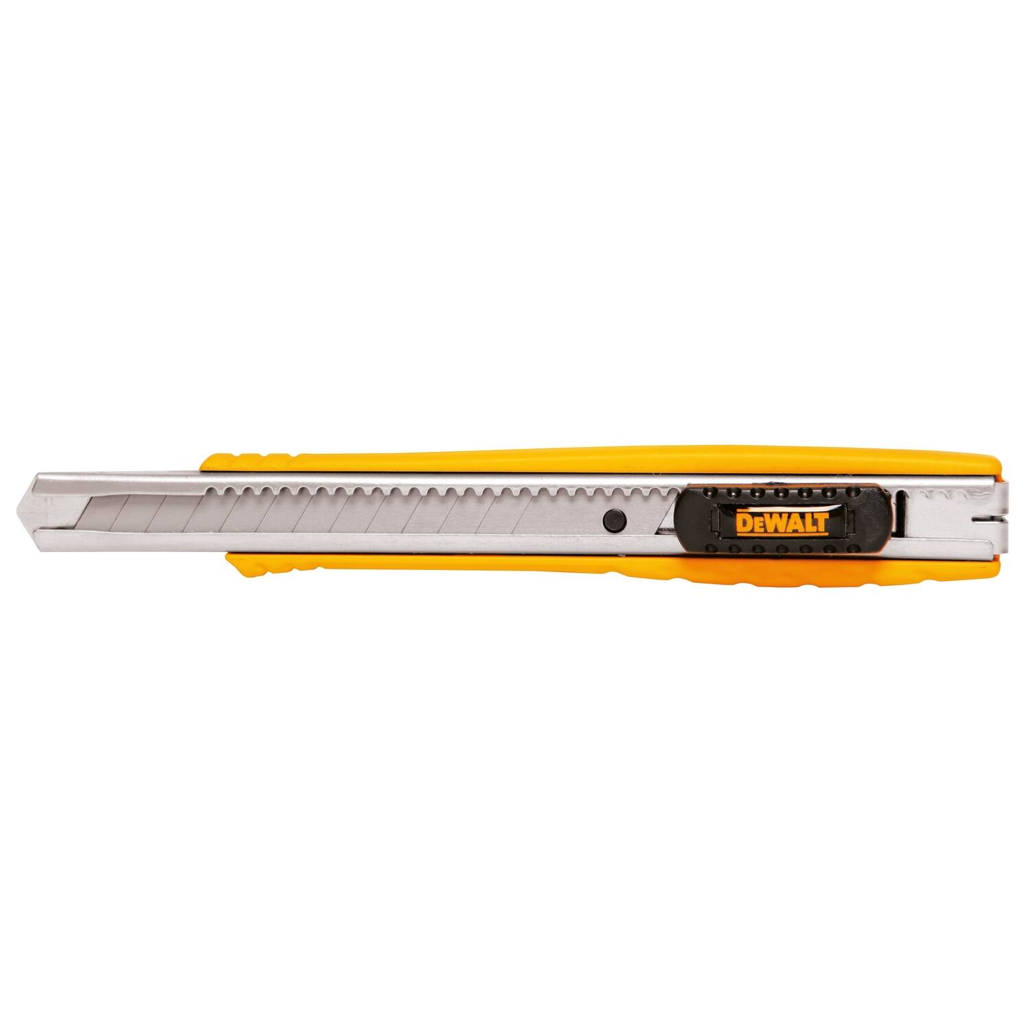 Angle. Dewalt - DeWalt 4-1/4 in. Sliding Snap-Off Utility Knife Black/Silver.