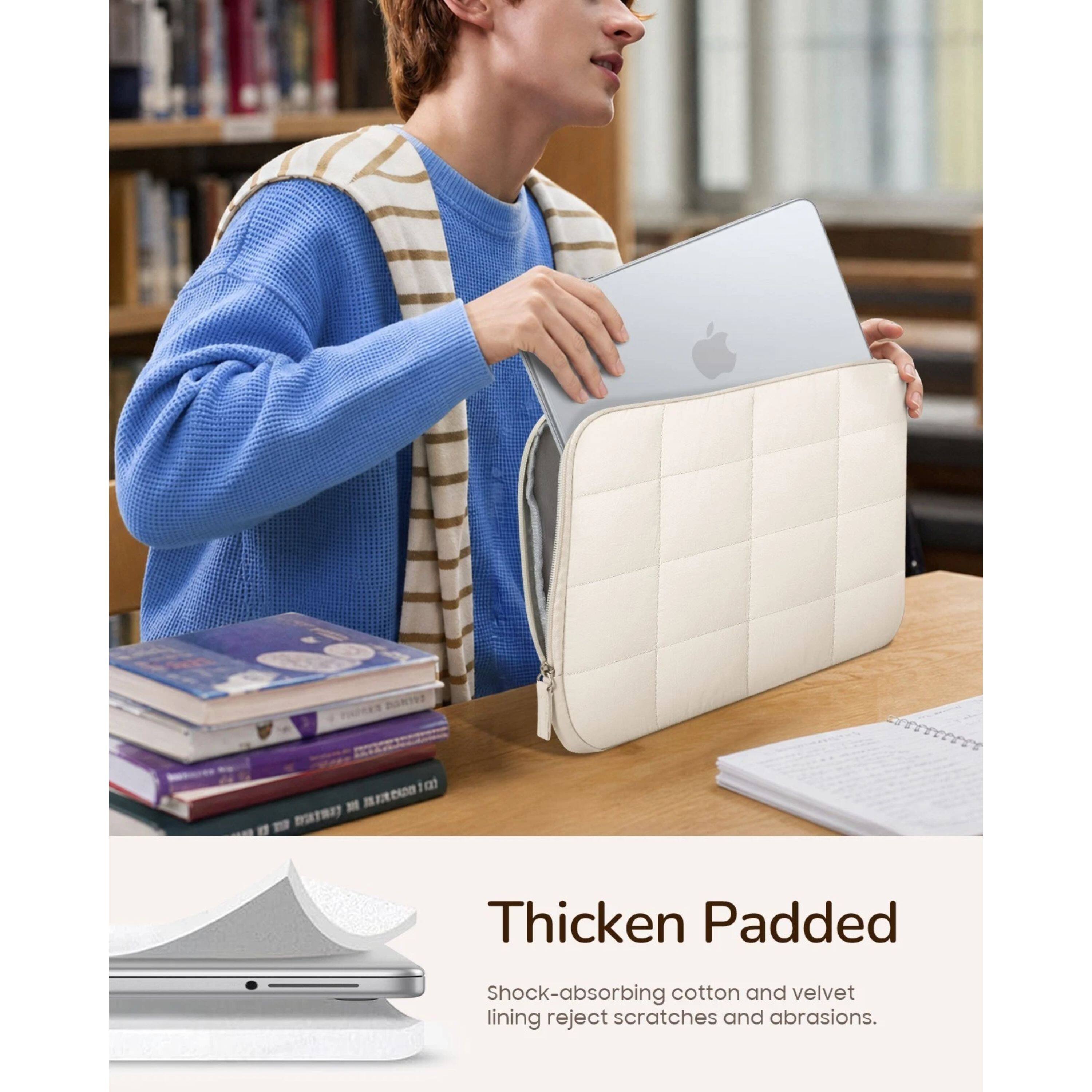 Thicken Padded  
Shock-absorbing cotton and velvet lining reject scratches and abrasions.
