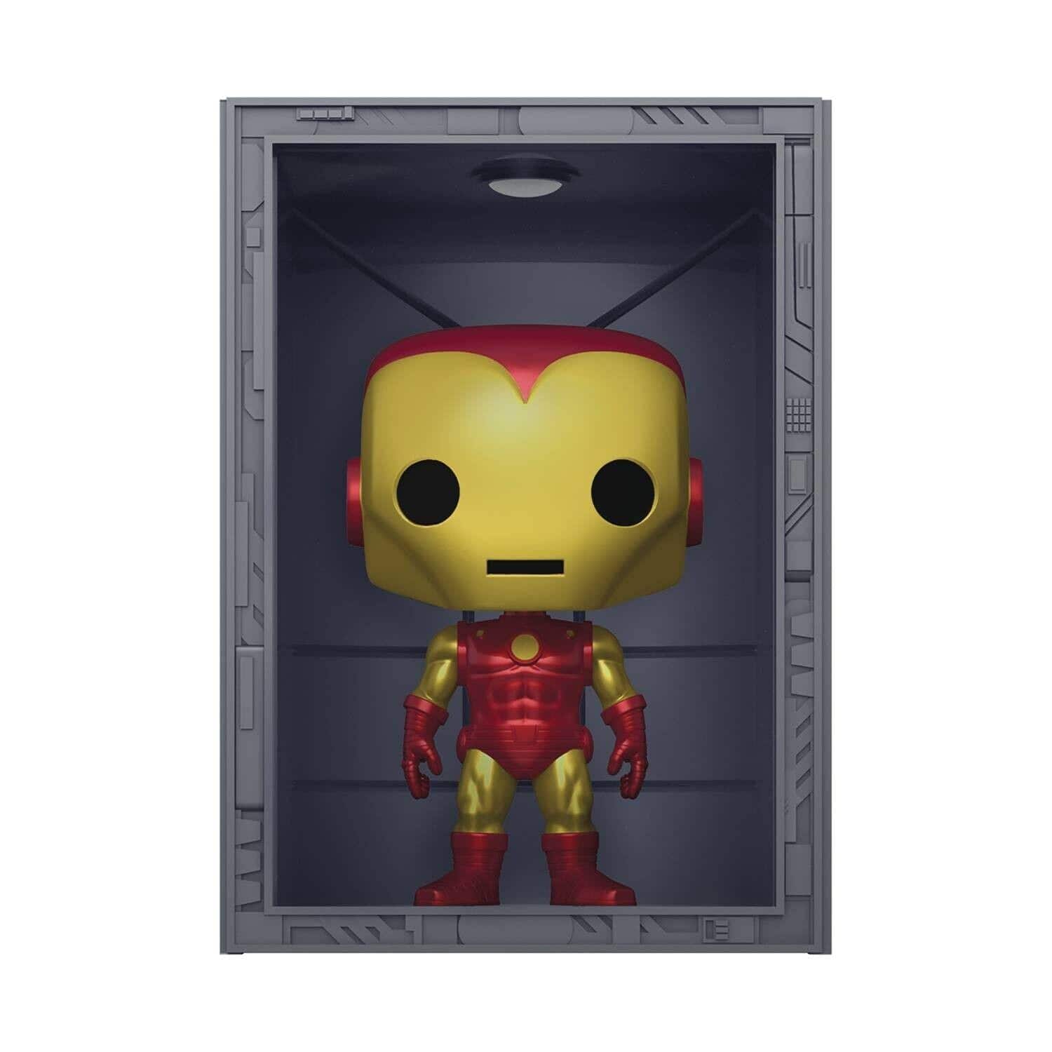Marvel - Exclusive Funko POP Deluxe | Hall of Armor Iron Man Model 4 - Red