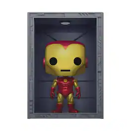 Marvel Exclusive Funko POP Deluxe | Hall of Armor Iron Man Model 4 - Red