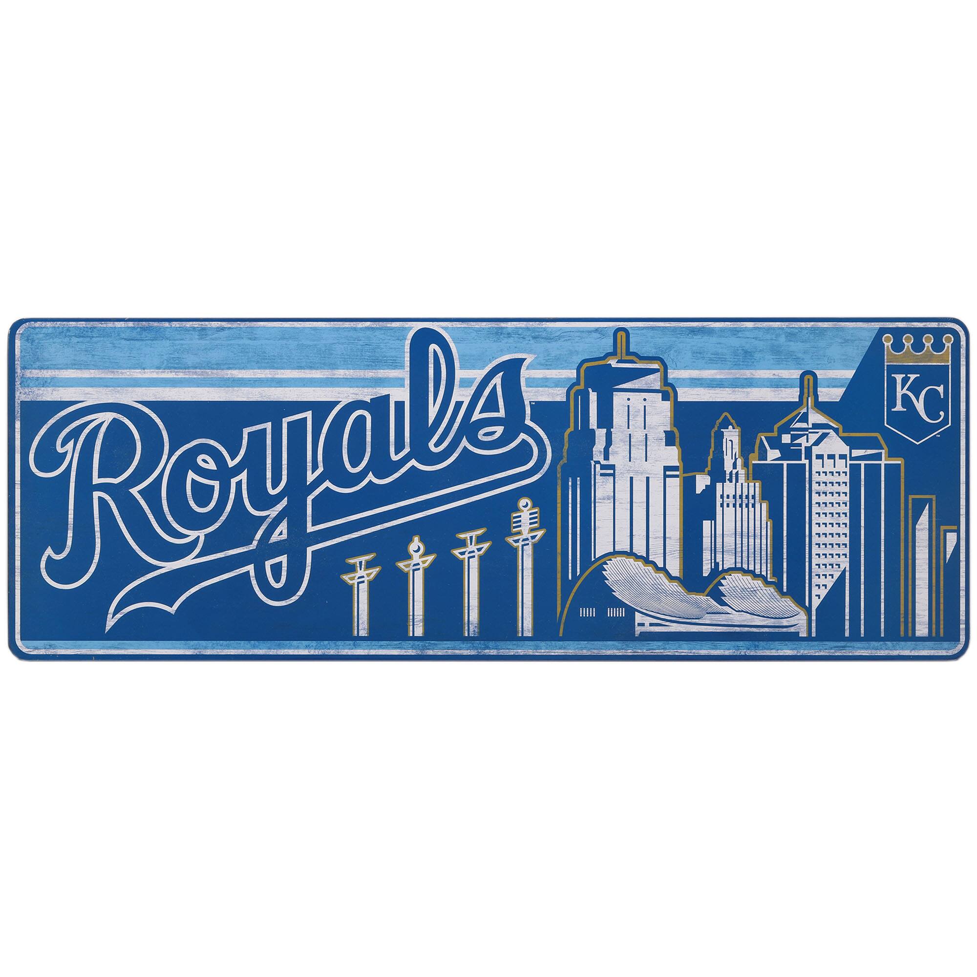 Kansas City Royals 10" x 28" Traditions Wood Sign