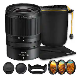 Nikon - NIKKOR Z 17-28mm f/2.8 Ultra-Wide Zoom Lens for Z-Mount Bundle