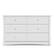 Left. Storkcraft - Crescent 6-Drawer Double Dresser - White.