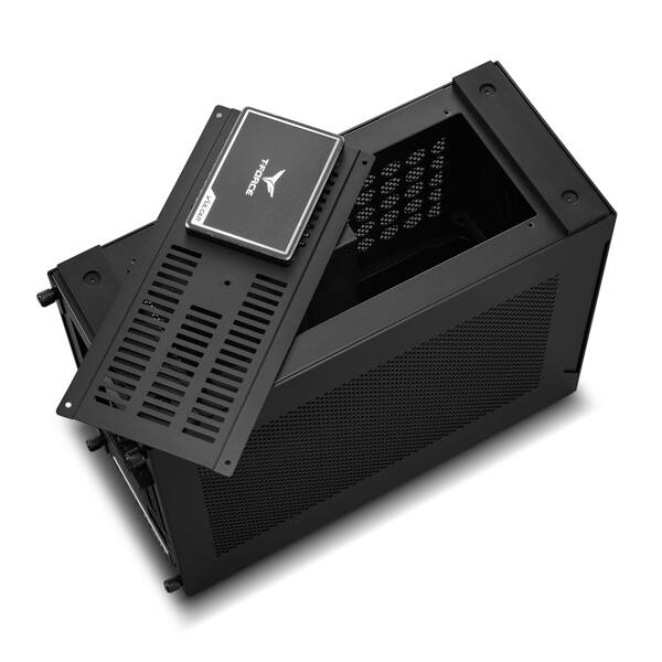 Lian Li A4 H2O Black SPCC / Aluminum Mini ITX Computer Case, PCI4