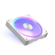 Front. NZXT - NZXT F120U Ultra RGB Fan - 120mm PWM - White - White.
