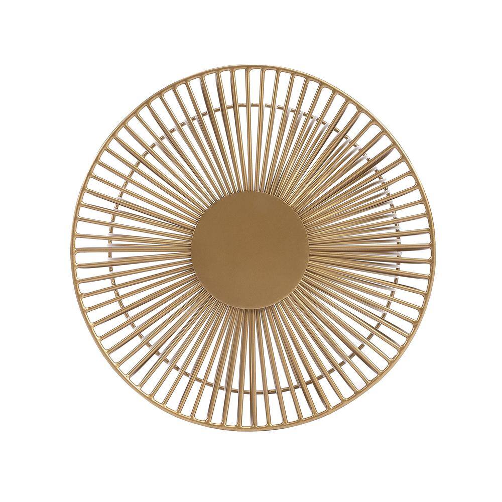 Left. Butler Specialty - Nicholas Metal Side Table - Gold.