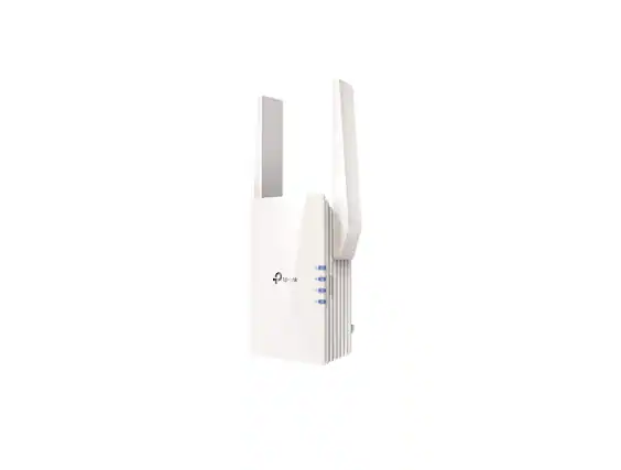 Front. TP-Link - Refurbished RE505X AX1500 Wi-Fi 6 Range Extender - White.