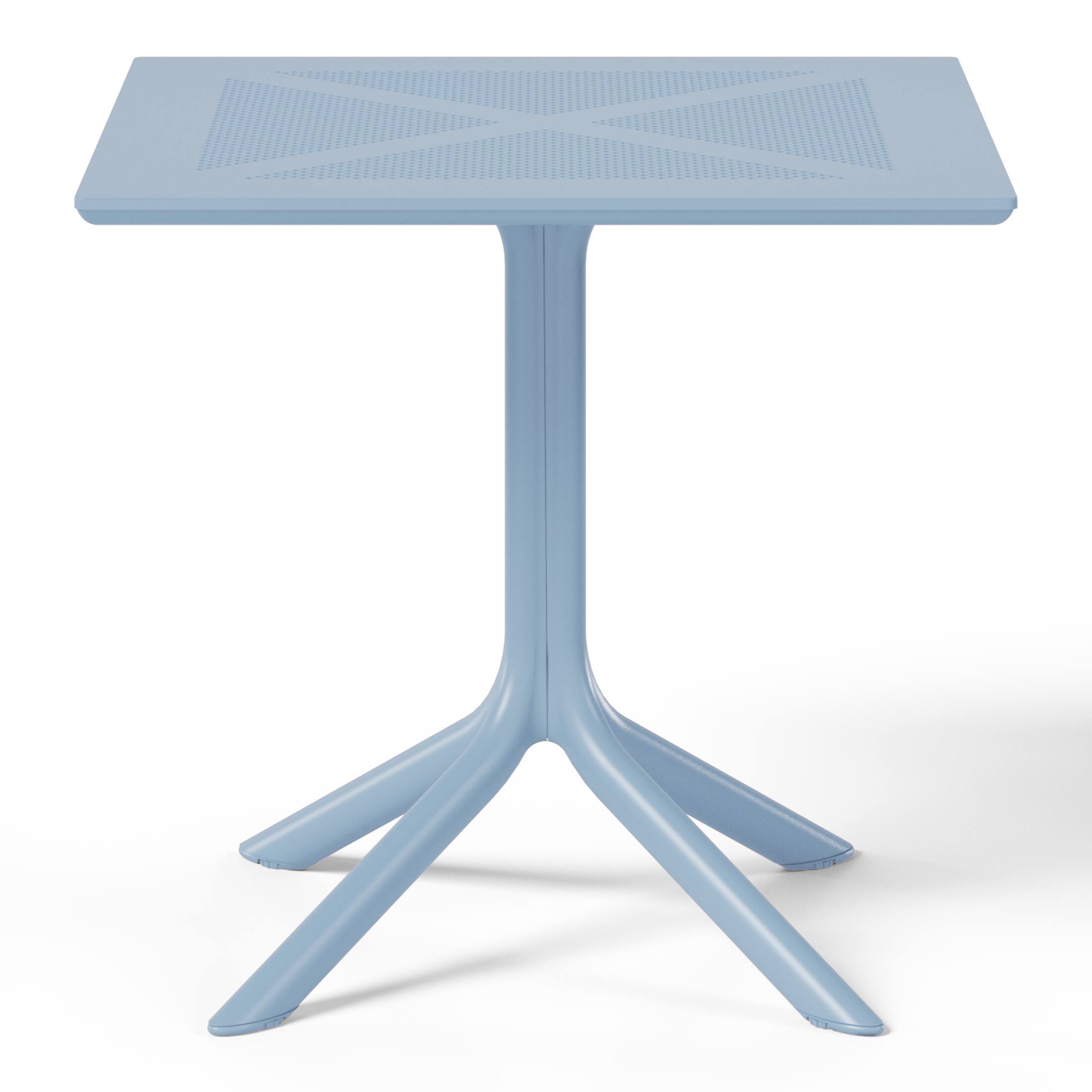 Back. WestinTrends - WestinTrends Playa 31.5" Square Plastic Outdoor Patio Dining Table for 4 - French Blue.