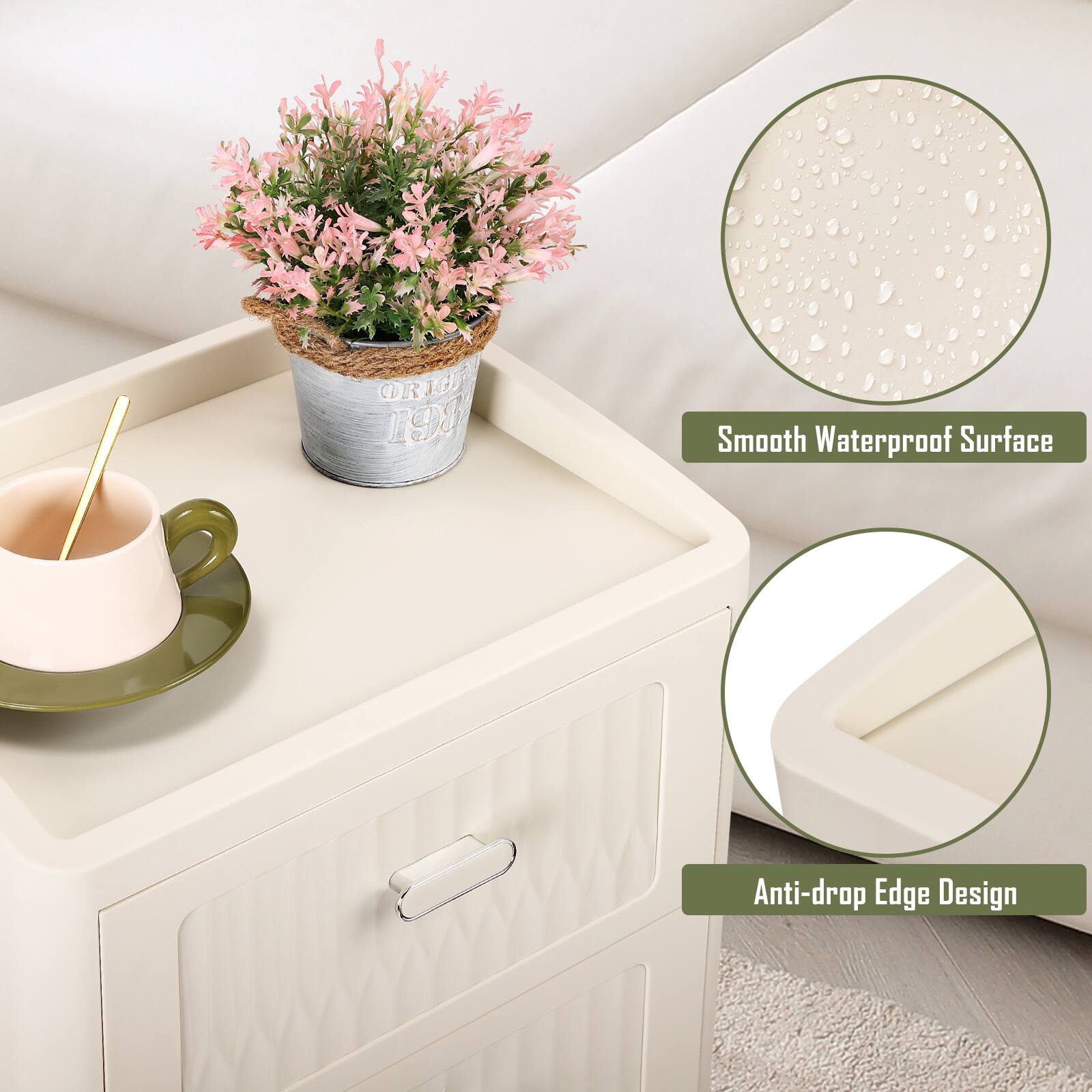 ORIOE 198  
Smooth Waterproof Surface  
Anti-drop Edge Design