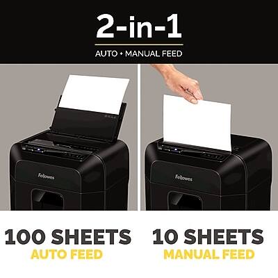 2-in-1  
AUTO • MANUAL FEED  

100 SHEETS  
AUTO FEED  

10 SHEETS  
MANUAL FEED