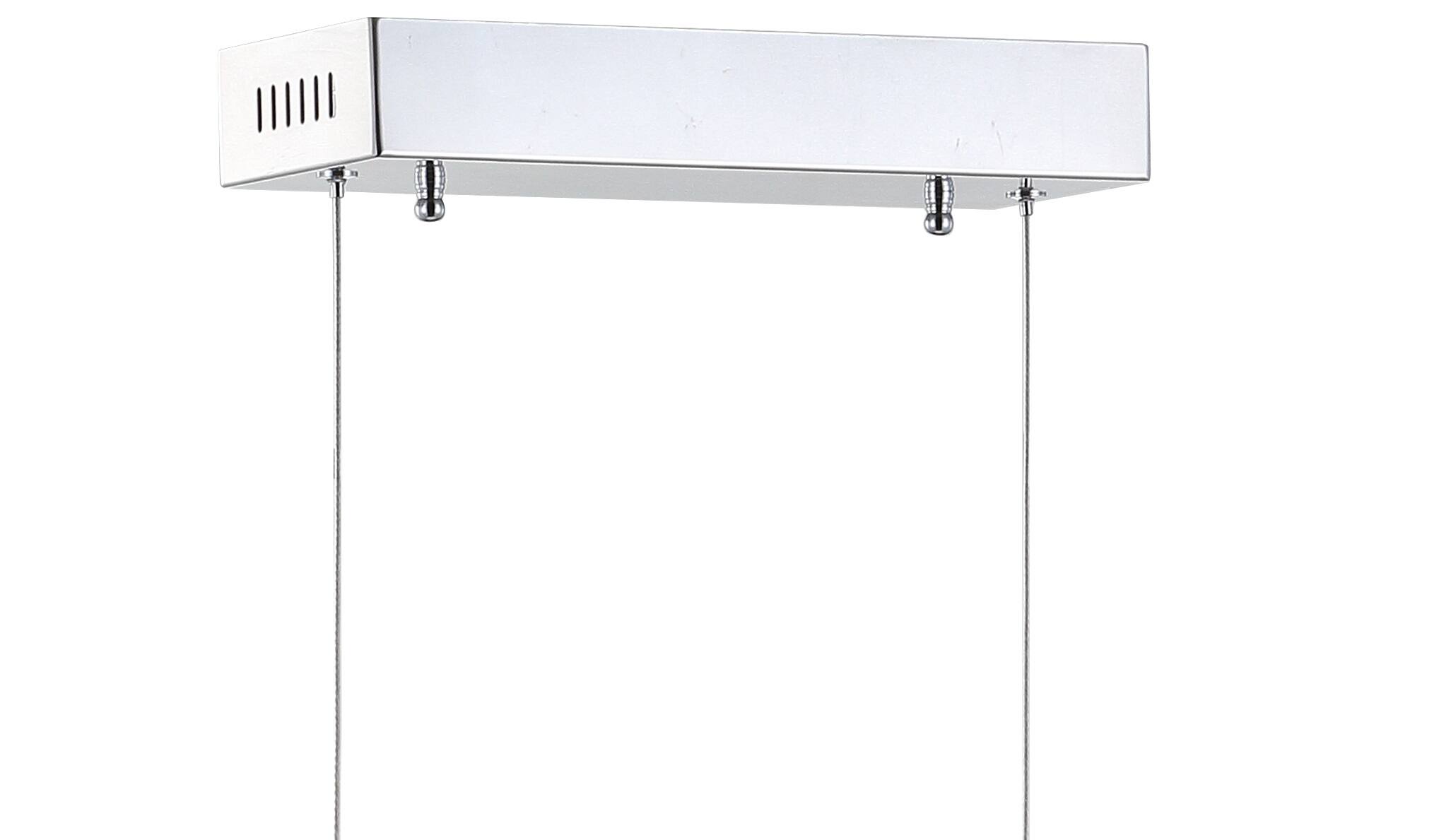 Alt View 5. Jonathan Y - Ali 31" Dimmable Adjustable Integrated LED Metal Linear Pendant, Chrome - Chrome.
