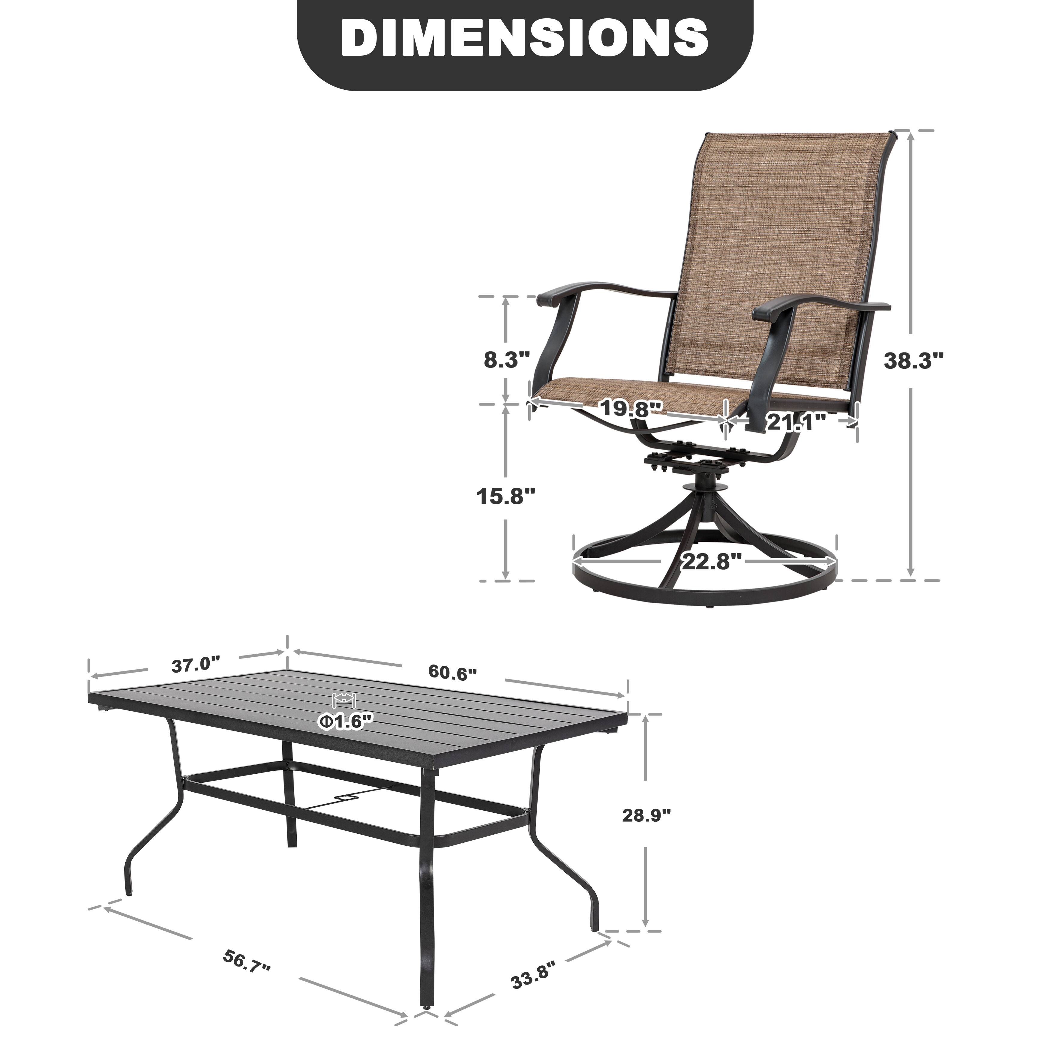 DIMENSIONS

- 8.3"
- 38.3"
- 19.8"
- 21.1"
- 15.8"
- 22.8"
- 37.0"
- 60.6"
- 1.6"
- 28.9"
- 56.7"
- 33.8"