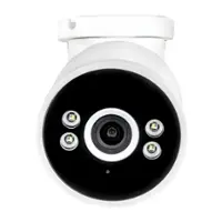 Swann - AdvancedX 4K Security Camera PoE Outdoor Bullet, Color Night Vision, Smart Video Analytics/Alerts, Motion Detect - White - Front_Zoom