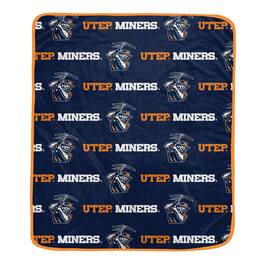 Pegasus - UTEP Miners 60" x 72" Repeat Logo Wordmark Ultra Soft Blanket - Multicolor