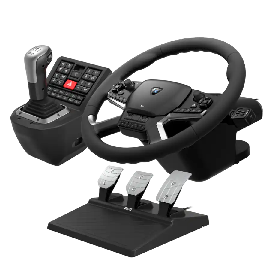 Hori Force Feedback Truck Control System for PC (Windows 11/10) Black ...