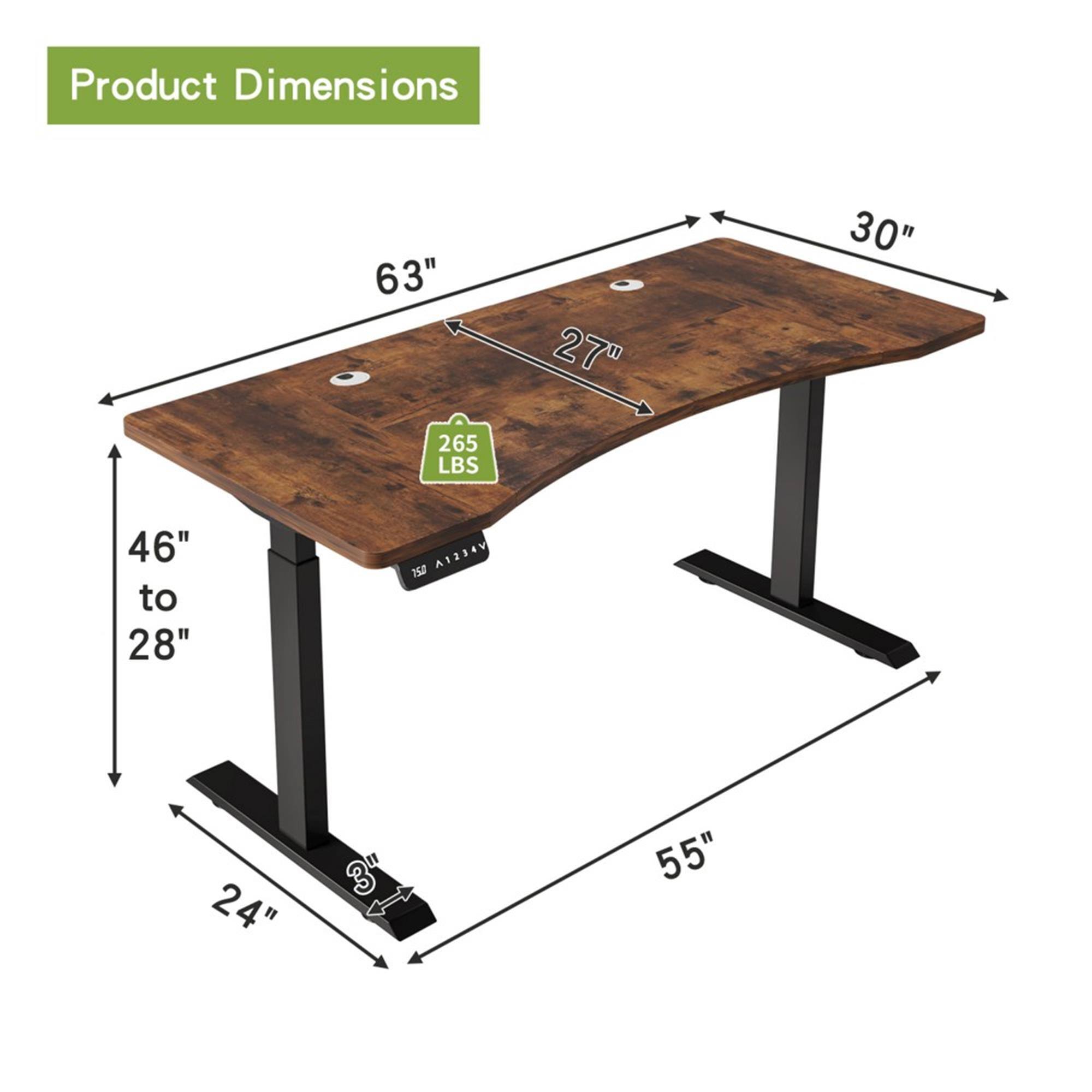 Product Dimensions
63"
30"
27"
265 LBS
46" to 28"
150 A1234V
24"
3"
55"