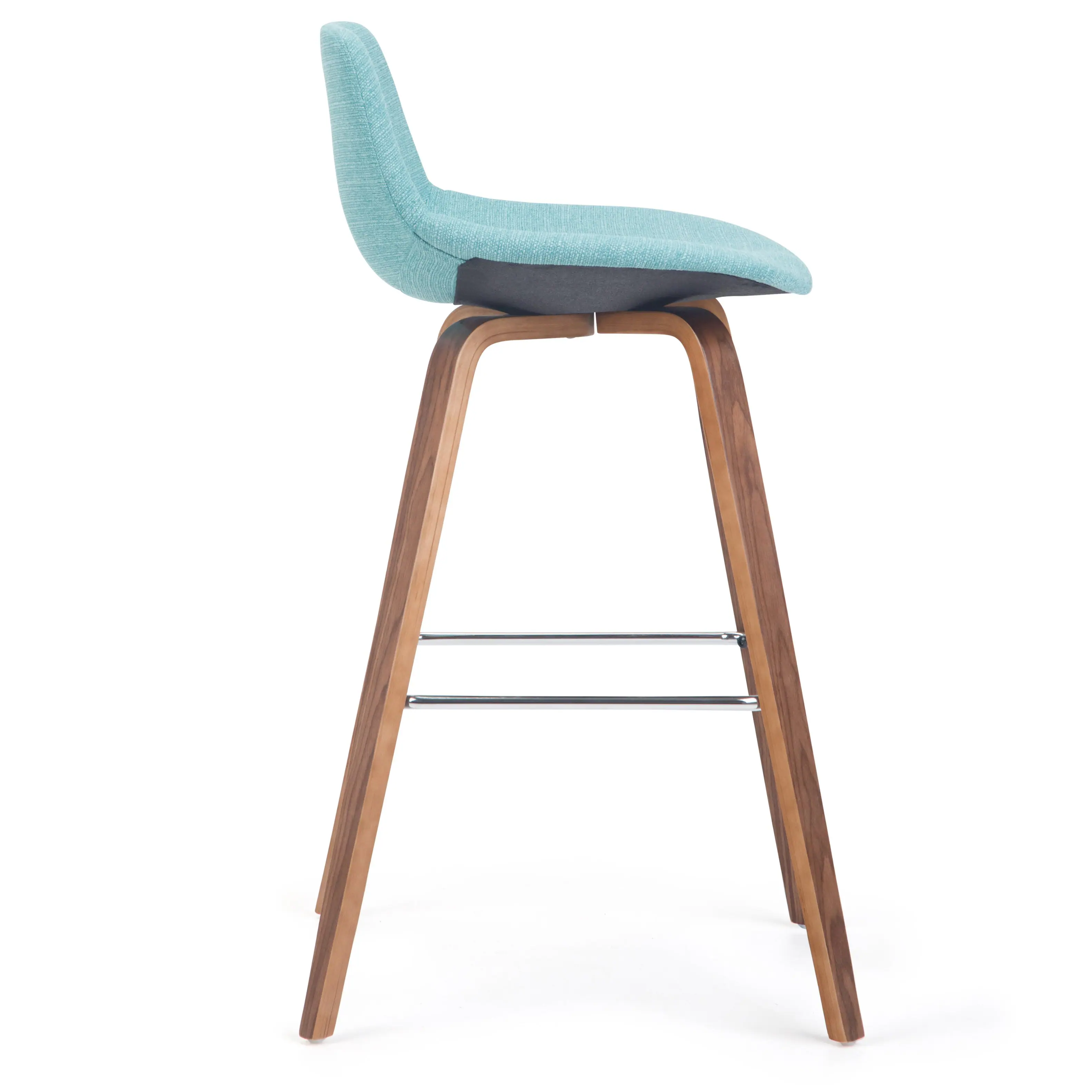 Alt View 15. Simpli Home - Randolph Bentwood Counter Height Stool (Set of 2) - Aqua Blue.