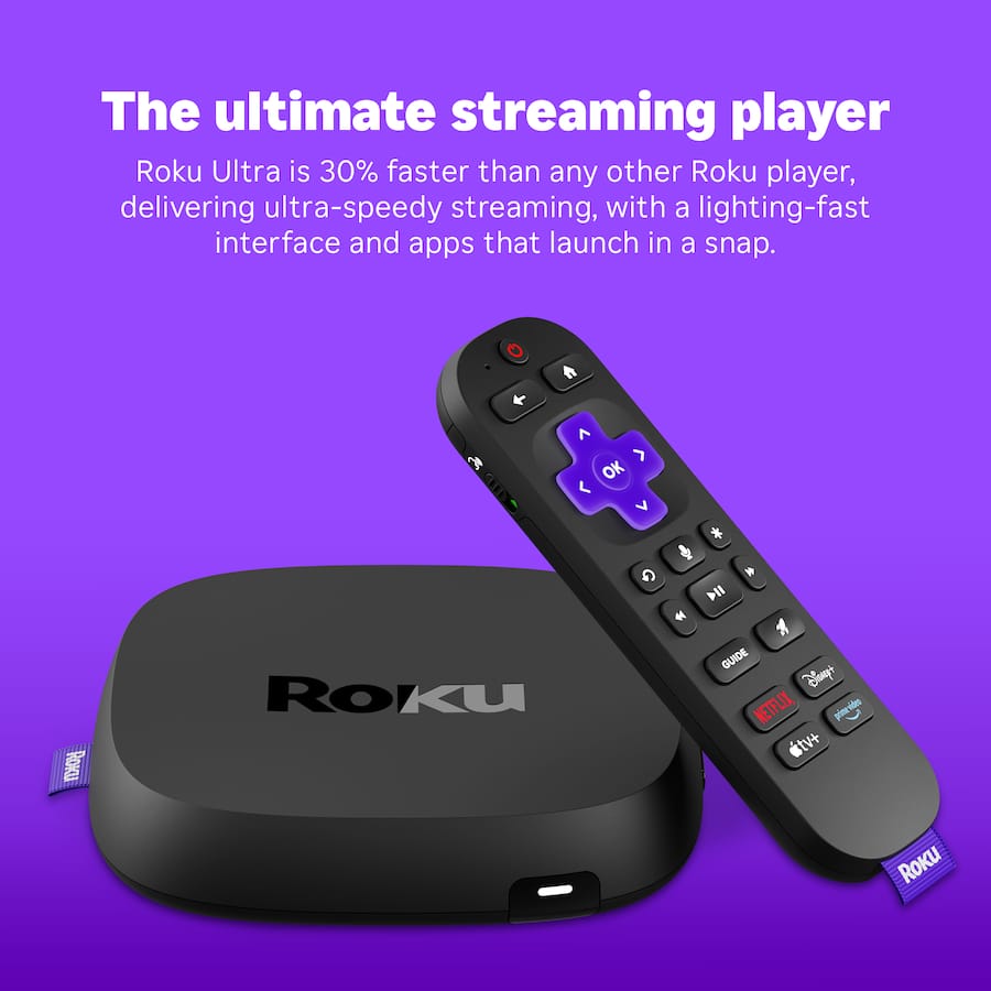 Roku Ultra 4K/HDR10+/Dolby Vision Atmos Streaming Device