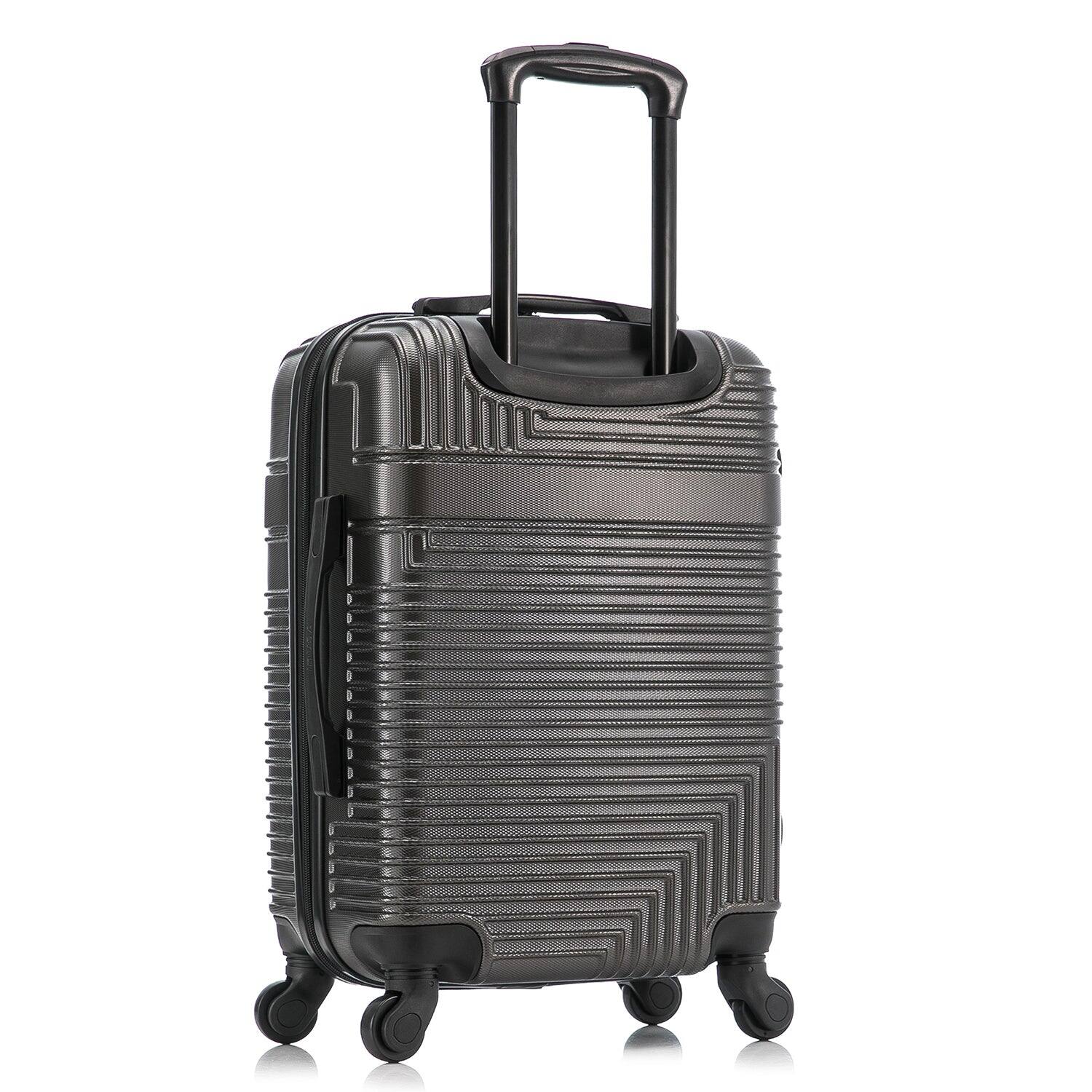 Alt View 1. InUSA - Resilience Lightweight Hardside Spinner Luggage 20" - Charcoal.
