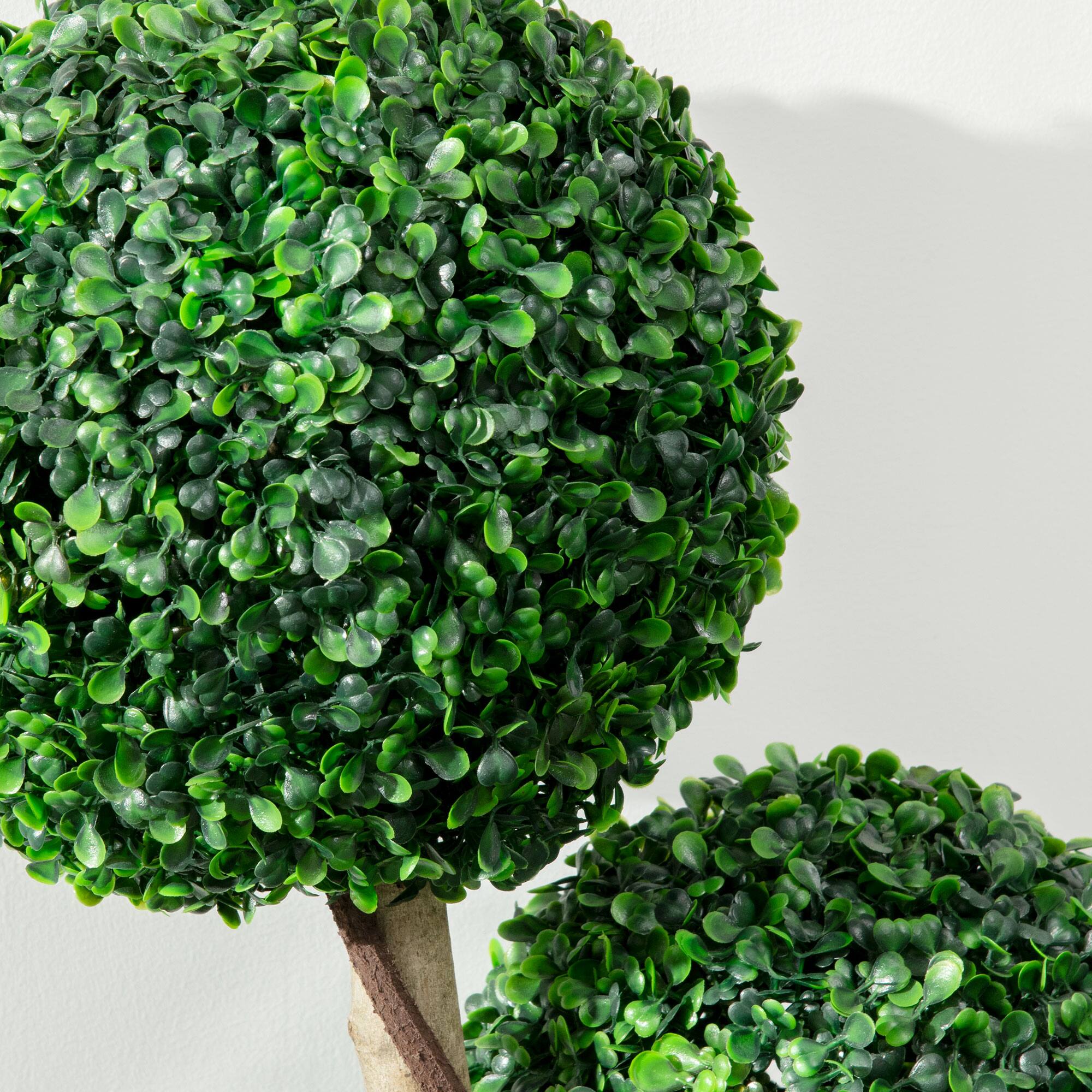Alt View 7. Homcom - Plant for Home Decor Indoor & Outdoor Fake Plants Artificial Tree in Pot - Dark Green.
