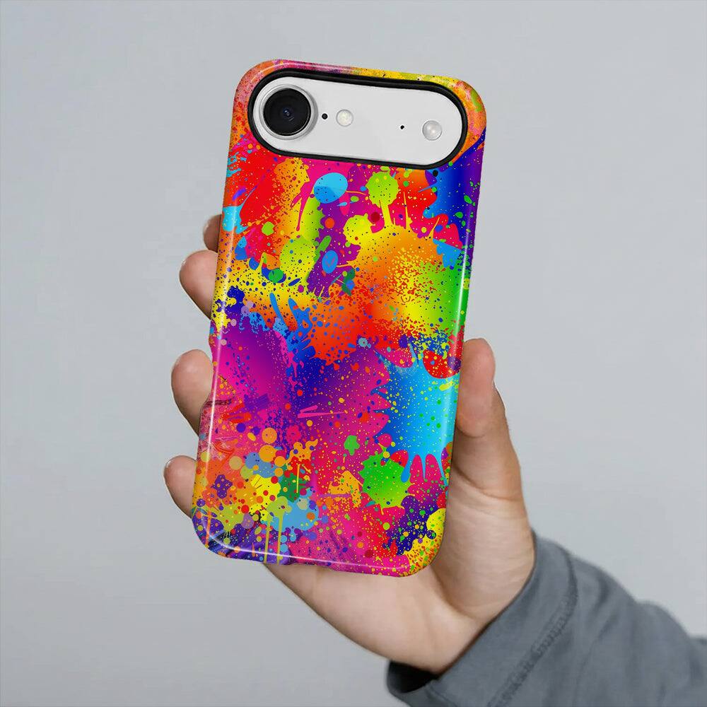 Alt View 3. BUBM - Smartphone Case for iPhone - 2-Layer Durable Smartphone Protection Case - Chromaburst - Chromaburst for iPhone Air.