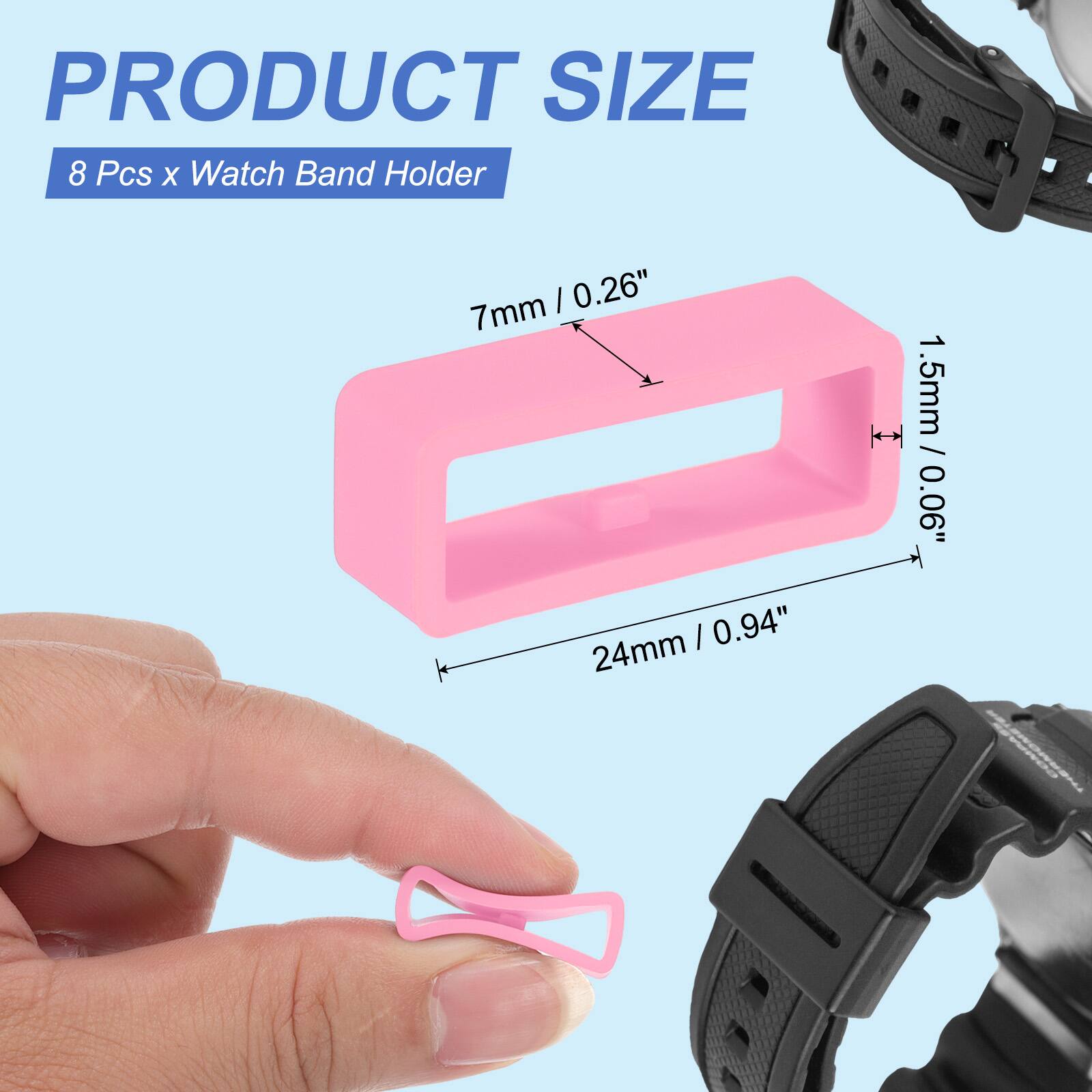 PRODUCT SIZE  
8 Pcs x Watch Band Holder  
7mm / 0.26"  
24mm / 0.94"  
1.5mm / 0.06"