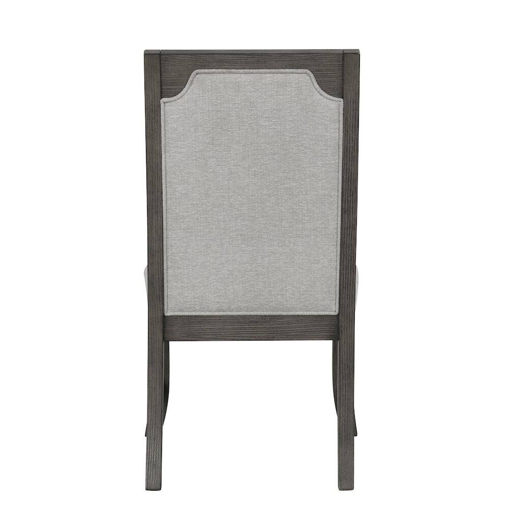 Alt View 1. New Classic Furniture - New Classic Furniture Lisbon Wood Dining Side Chair in Gray (Set of 2) - Gray.