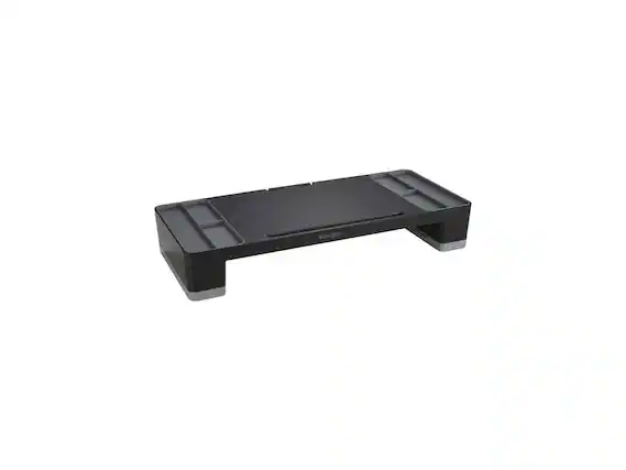 Front. Kensington - ORGANIZING MONITOR STAND BLACK - Black.