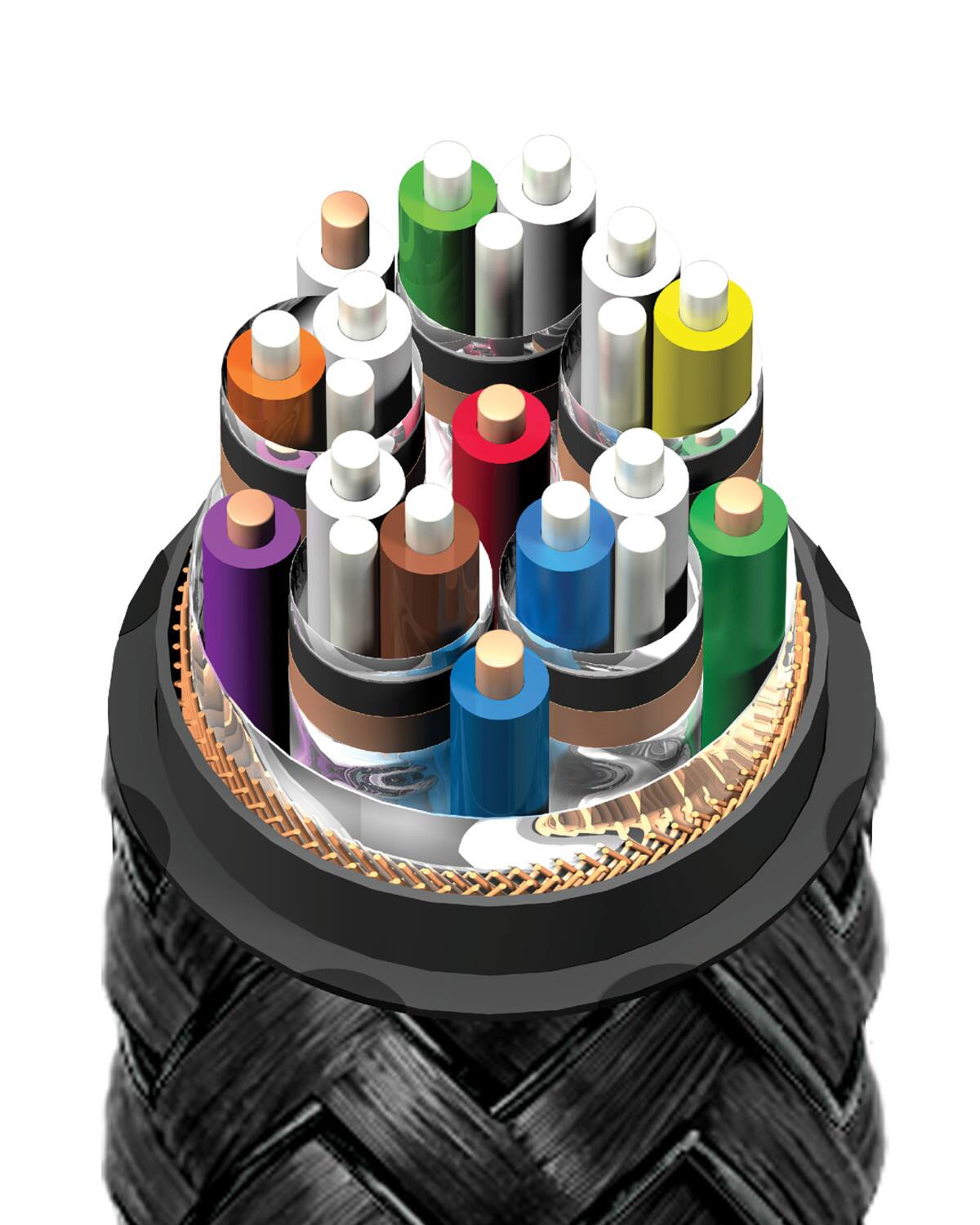 Alt View 13. AudioQuest - Dragon 48 9.8' 4K-8K-10K 48Gbps In-Wall Rated HDMI Cable - Matte Black with Gloss Black Stripes.