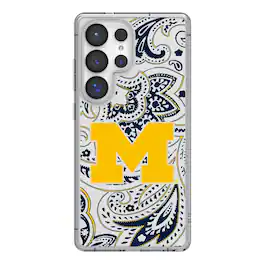Keyscaper - NCAA - Michigan Wolverines Paisley Galaxy Clear Case - S23 Ultra - Multicolor