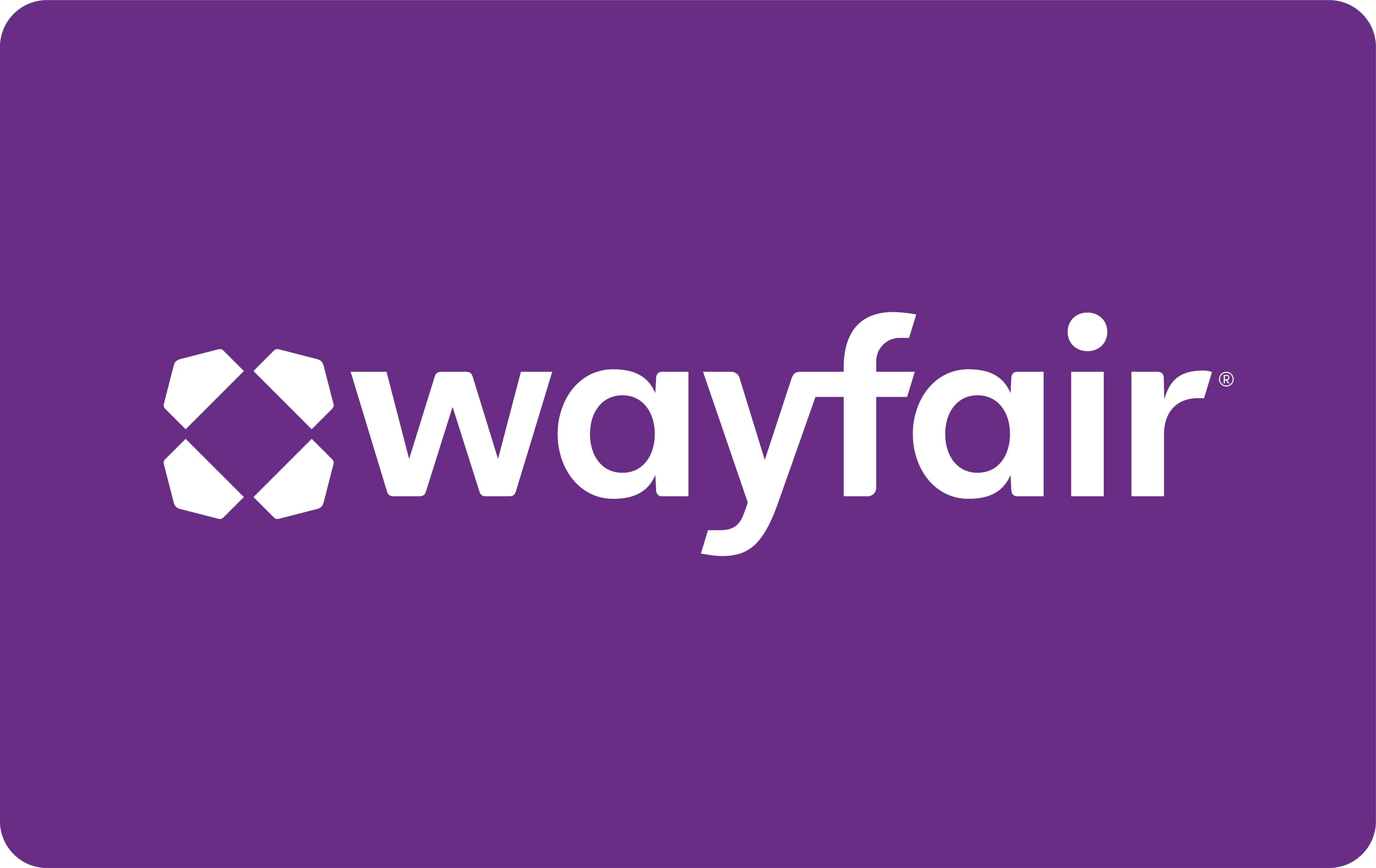 Front. Wayfair - $50 Gift Card.