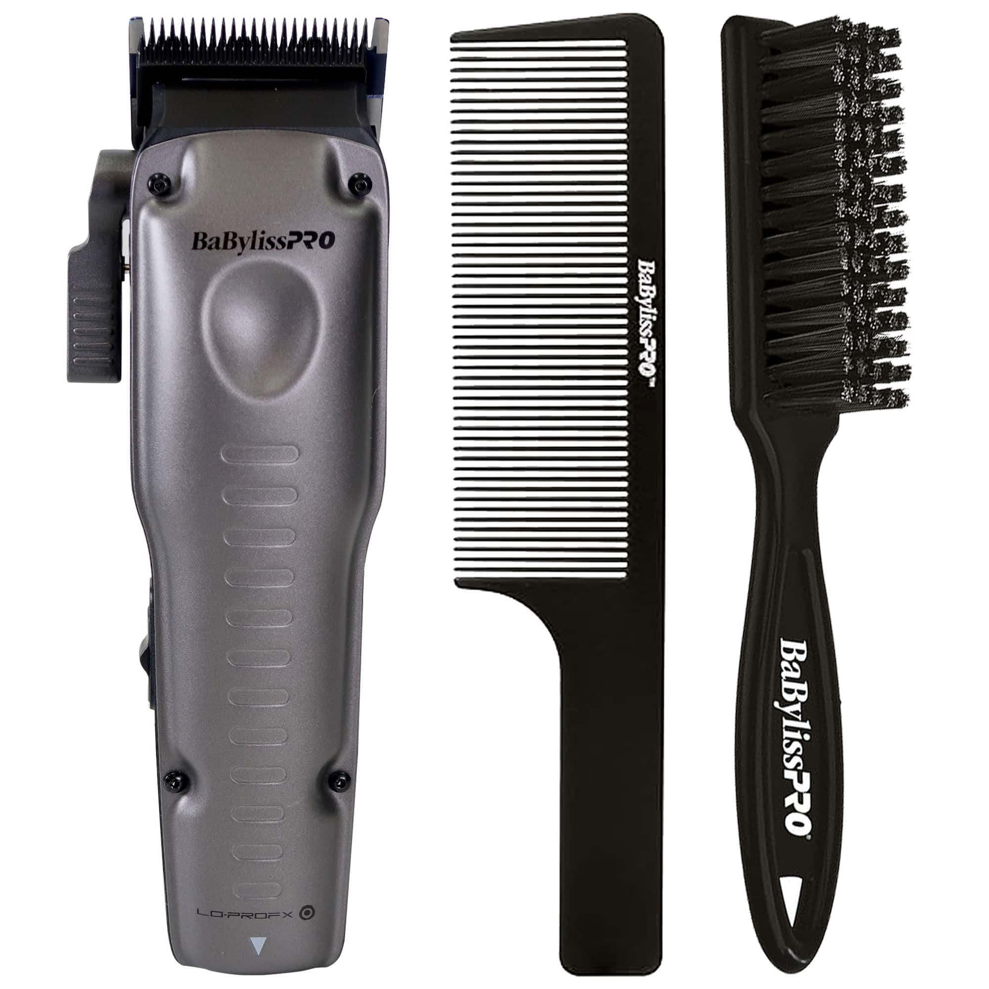 Babyliss - Pro FXONE LO-PROFX High-Performance Clipper FX829 with Brush and Comb - Gray
