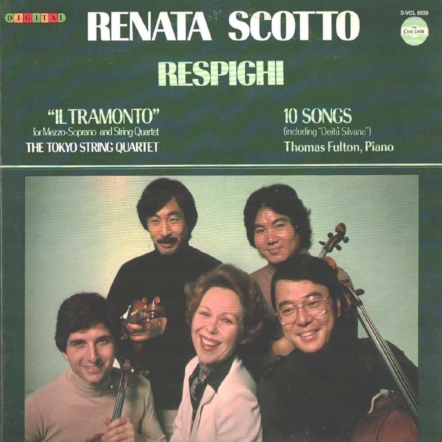 Respighi / Scotto / Tokyo Quartet / Arcata Quartet - Tramonto / Deita Silvane / Quartetto Dorico   - COMPACT DISCS [CD] price history on PriceWatchPro