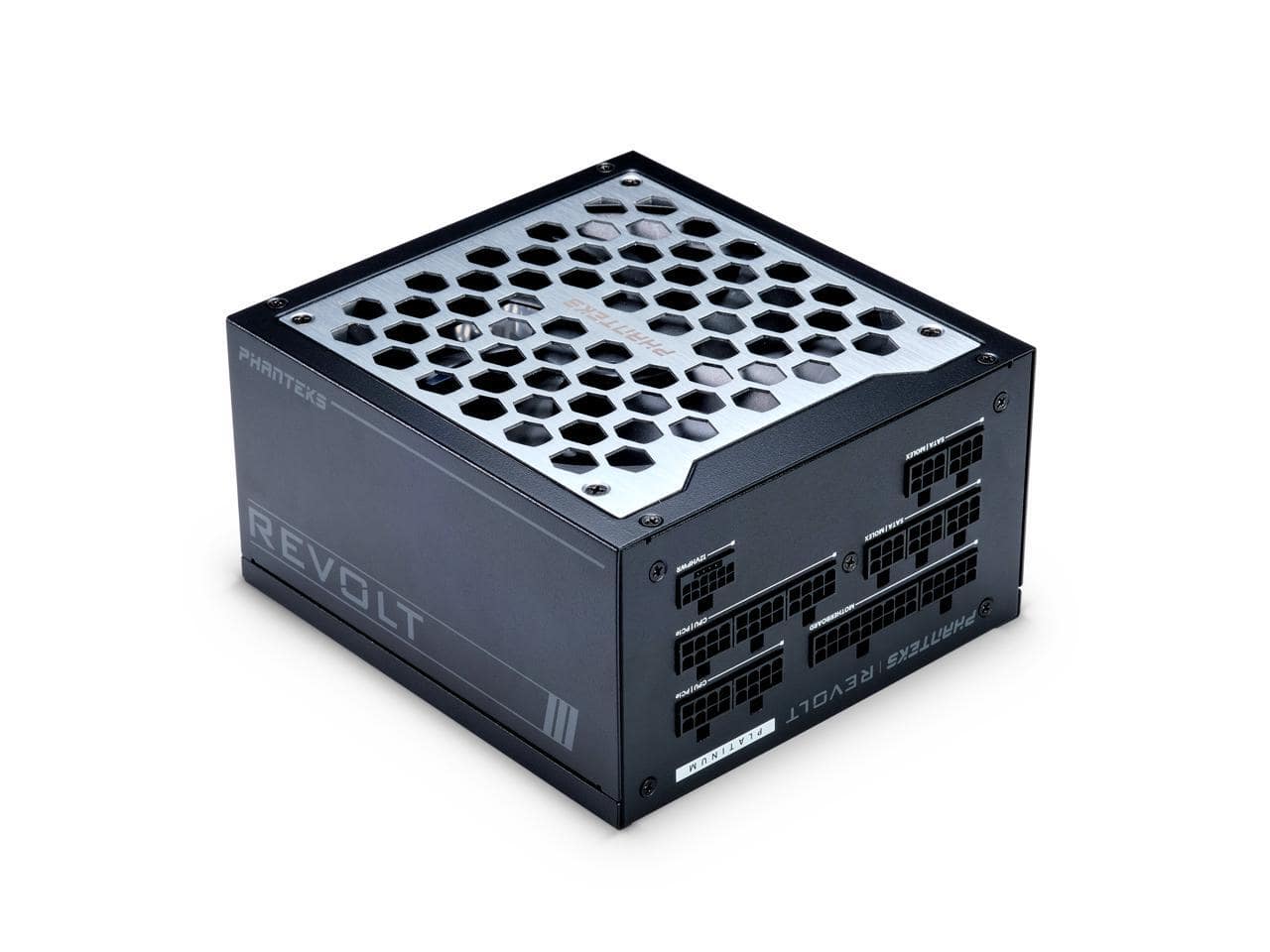 Phanteks - Revolt 1000W 80PLUS Platinum, ATX 3.0, PCIe 5.0, Modular, Cable-less PSU (Black)