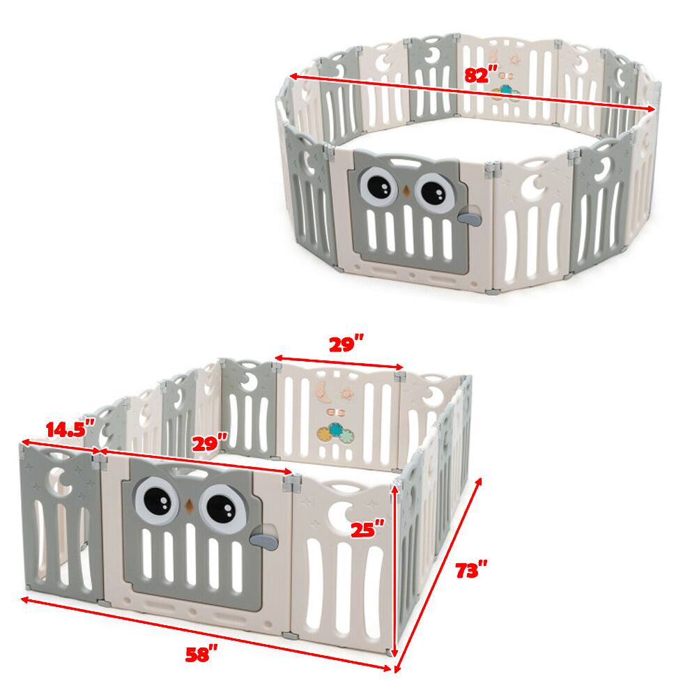 58" x 29" x 14.5"  
82" x 29" x 25"  
73"