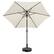 Back. Ainfox - Ainfox 9ft Patio Umbrella With Round umbrella base - White.