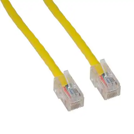 Front. Sanoxy - SANOXY Cables and Adapters; 50ft Cat5e 350 MHz UTP Assembled Ethernet Network Patch Cable, Yellow - Yellow.