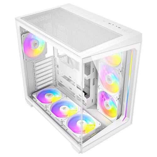 Antec C5 ARGB White, Mid Tower ATX PC Case, 7×120mm ARGB PWM Fans