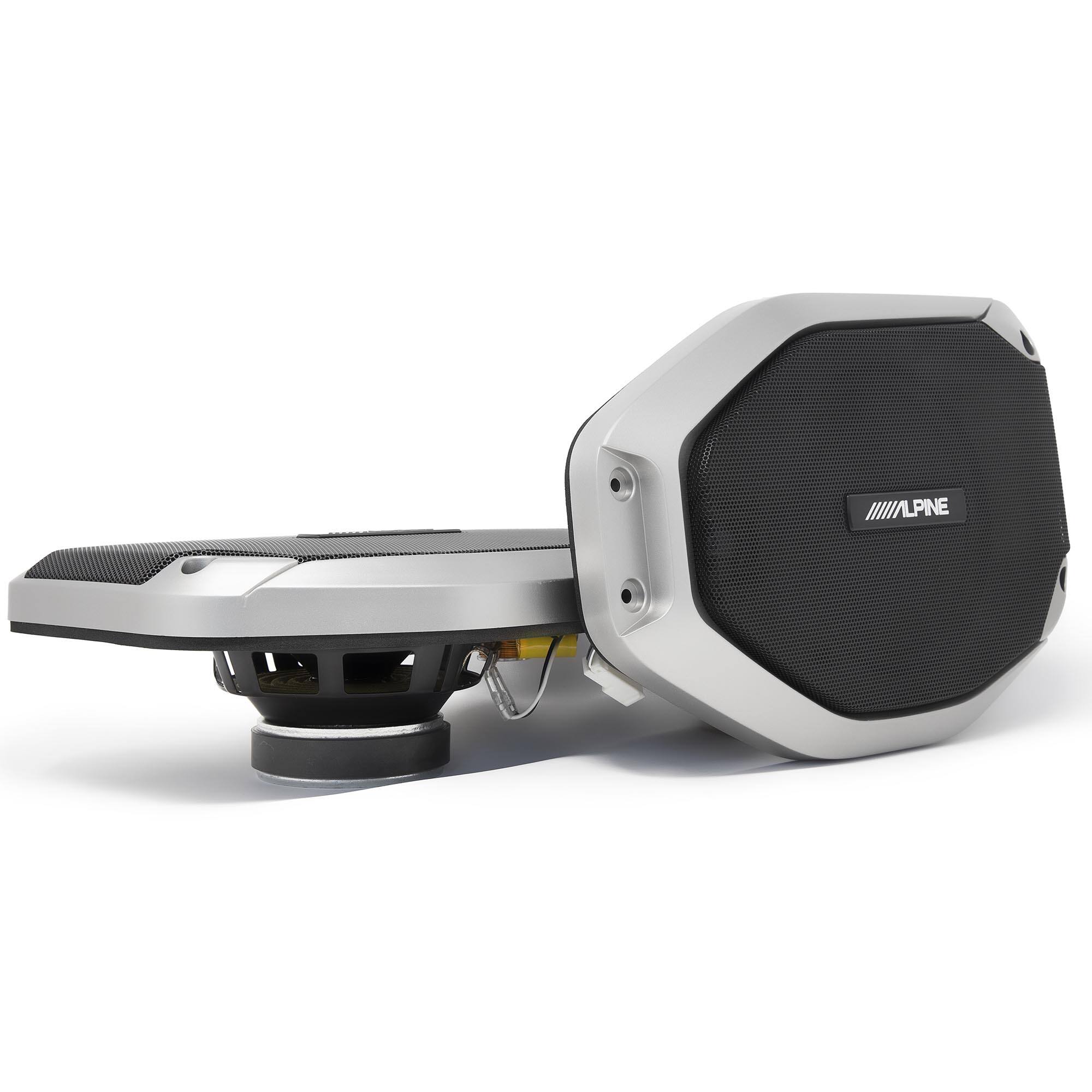 Alt View 3. Alpine - Alpine PSS-24WRA 300W Complete System for Jeep Wrangler JL & Gladiator - Black/Gray.