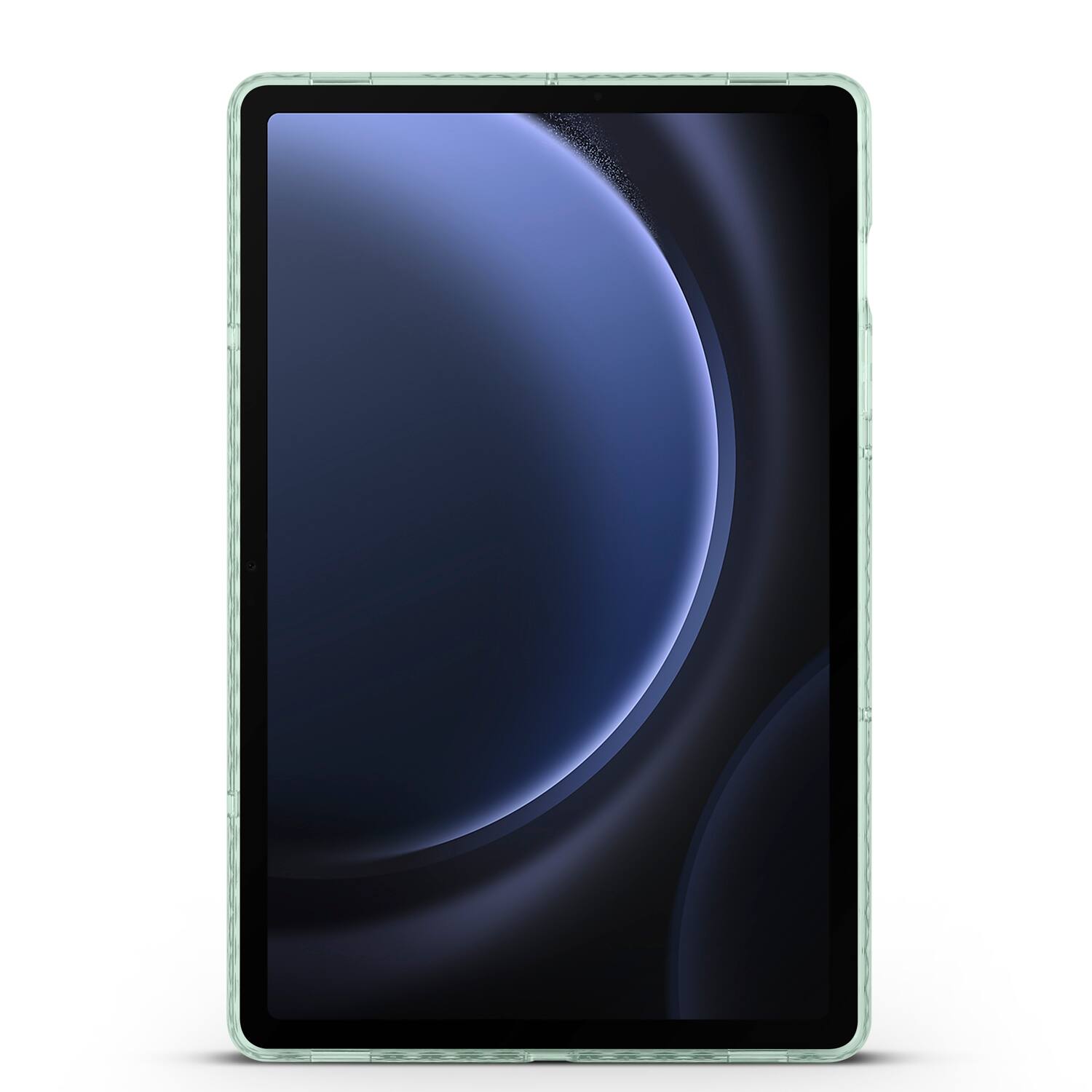 Alt View 3. Dteck - Slim Faux Leather Case for Samsung Galaxy Tab S10 FE / S10 / S9 / S9 FE,Soft Silicone Bumper Shell with Foldable Stand - Green.