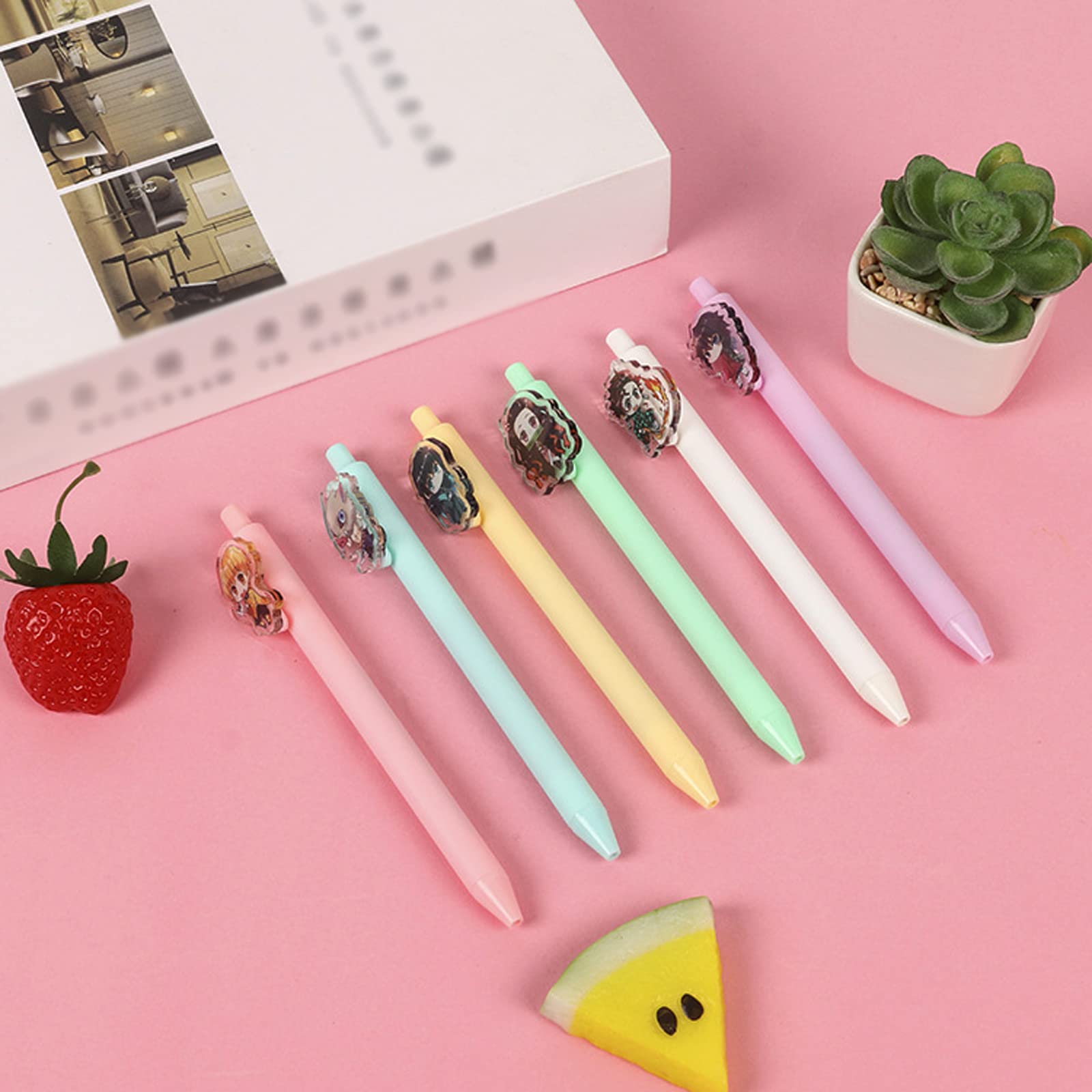 Alt View 4. Paradigms Interiors - Gel Pen Demon Slayer Animal Pens Ruler Straight Stickers For Fans Gifts 30.