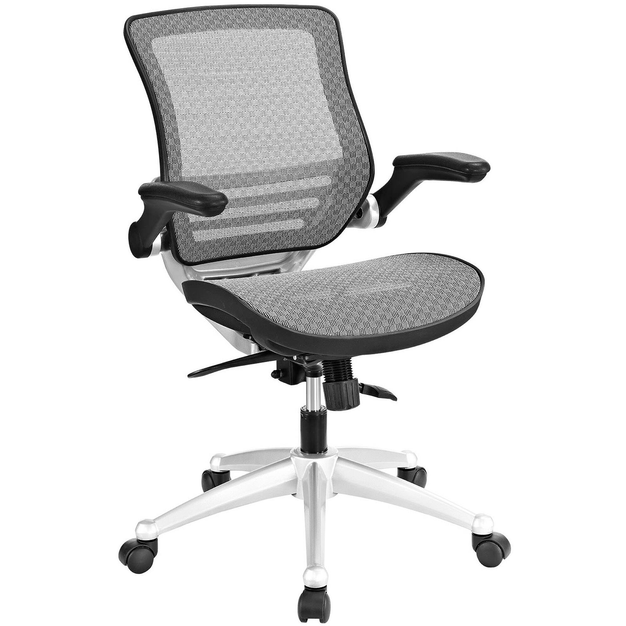 Angle. Modway - Edge All Mesh Office Chair by Modway - Gray.
