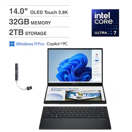 14.0" OLED Touch 2.8K
32GB MEMORY
2TB STORAGE
intel CORE ULTRA 7
Windows 11 Pro Copilot+PC
Exhibition Booth Design