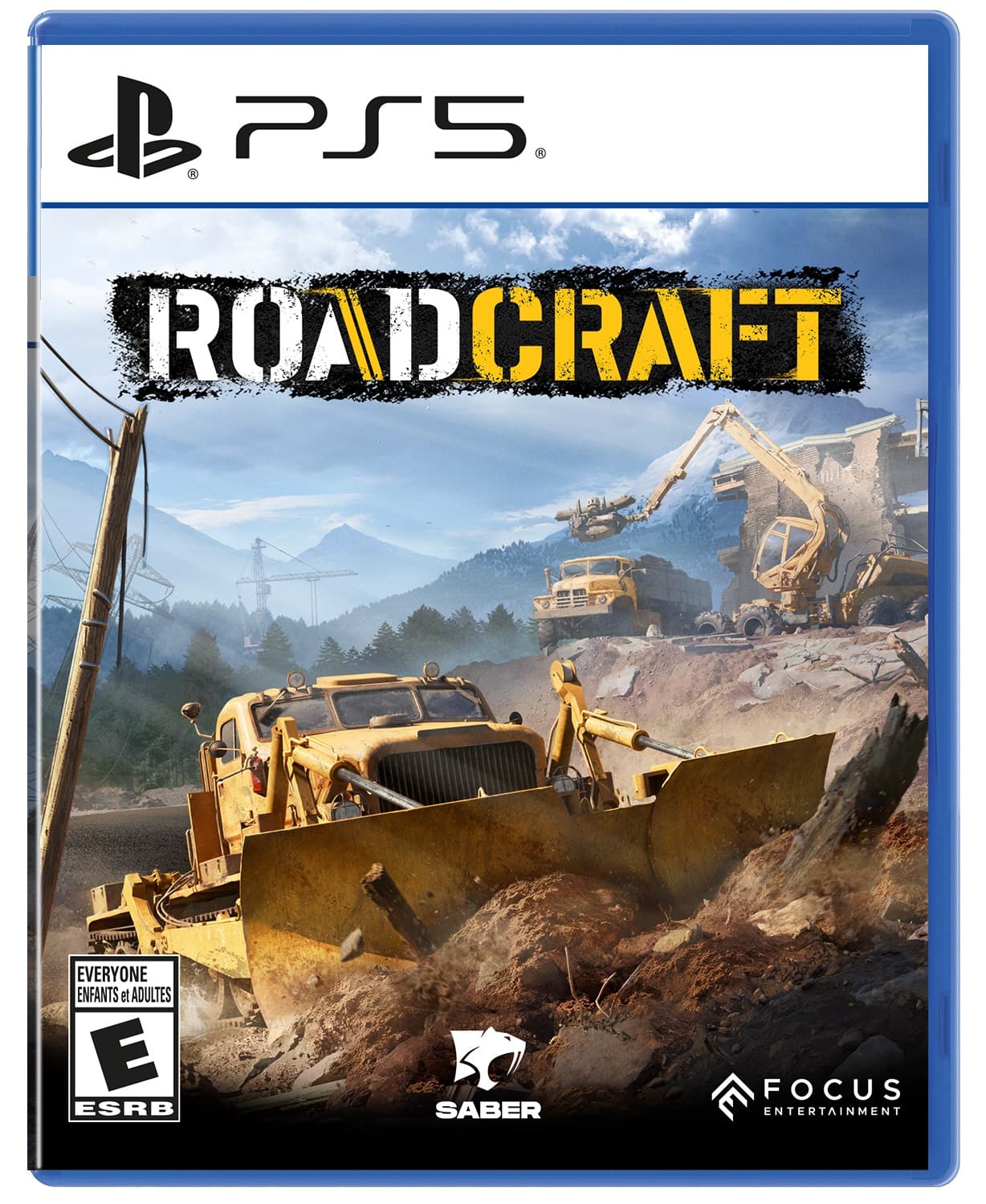 PS5. ROADCRAFT. ROAD EVERYONE ENFANTS et ADULTES E ESRB SABER FOCUS ENTERTAINMENT