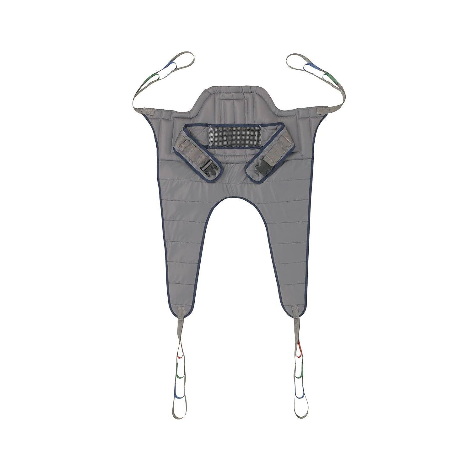 Front. Invacare - Premier Transfer Stand Assist Sling for Patient Lift (Small, 450 lb Capacity, Polyester Fabric) - Gray.