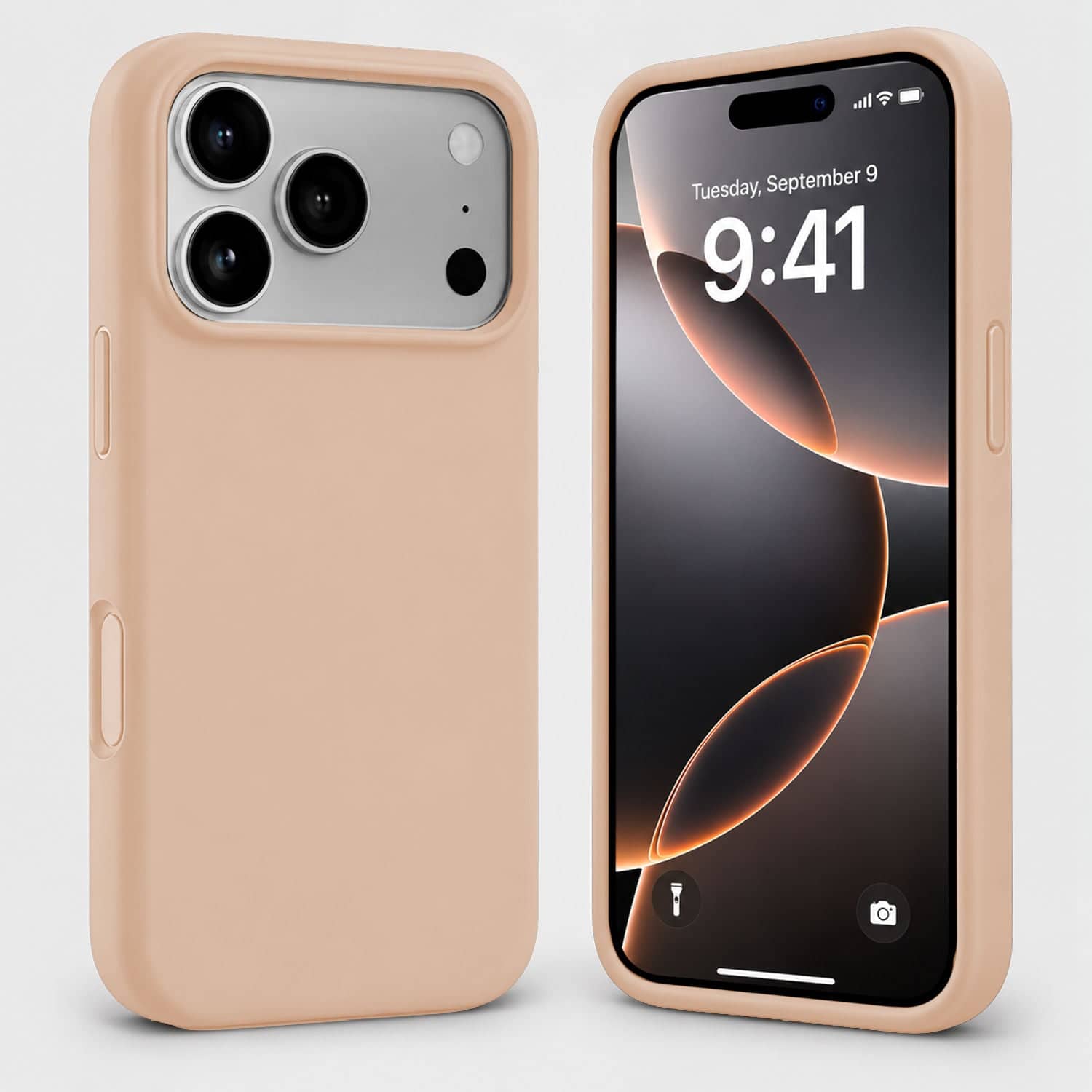 Entronix - Case Compatible with iPhone 18 Pro Max - Soft-Touch Liquid Silicone - Rose Gold